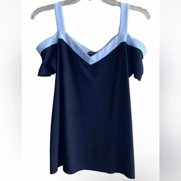 INC International Concepts Womens long sleeve cold shoulder blouse, Size Small - Picture 1 of 6